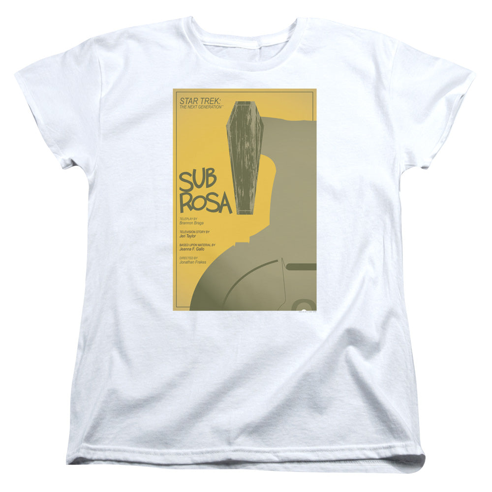 STAR TREK/TNG SEASON 7 EPISODE 14 - S/S WOMENS TEE - WHITE