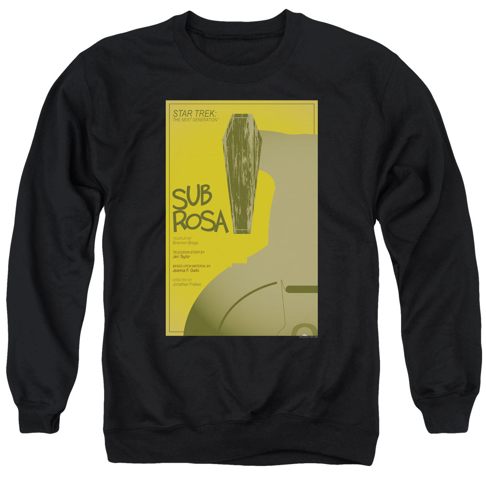 STAR TREK/TNG SEASON 7 EPISODE 14 - ADULT CREWNECK SWEATSHIRT - BLACK