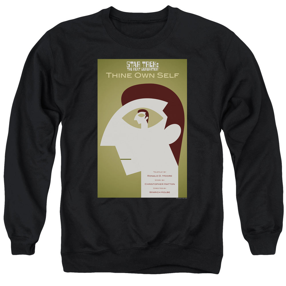 STAR TREK/TNG SEASON 7 EPISODE 16 - ADULT CREWNECK SWEATSHIRT - BLACK