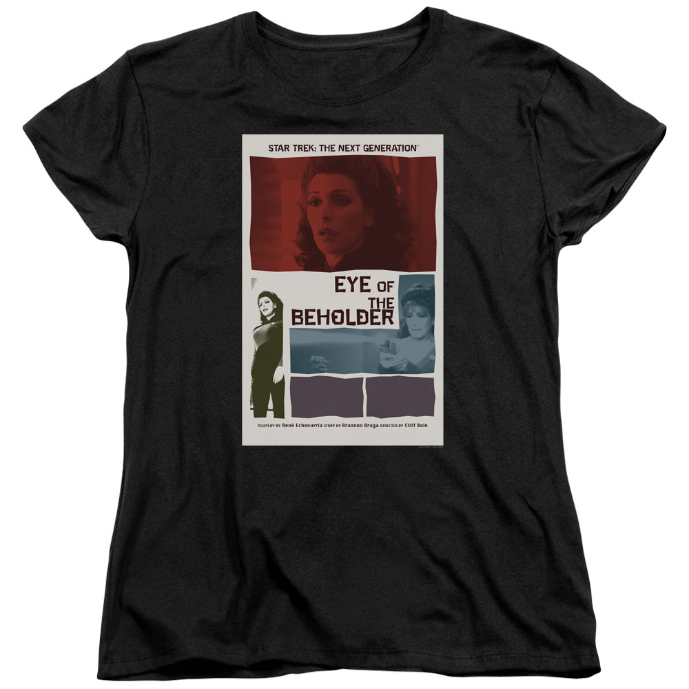 STAR TREK/TNG SEASON 7 EPISODE 18 - S/S WOMENS TEE - BLACK