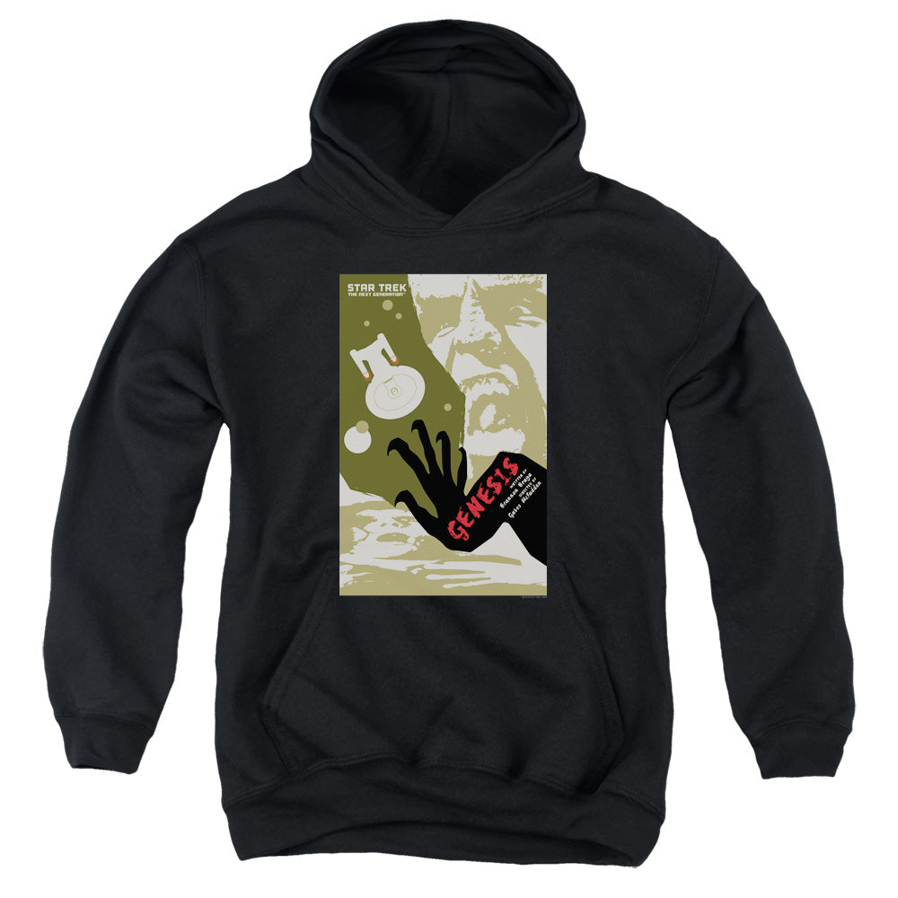STAR TREK/TNG SEASON 7 EPISODE 19 - YOUTH PULLOVER HOODIE - BLACK