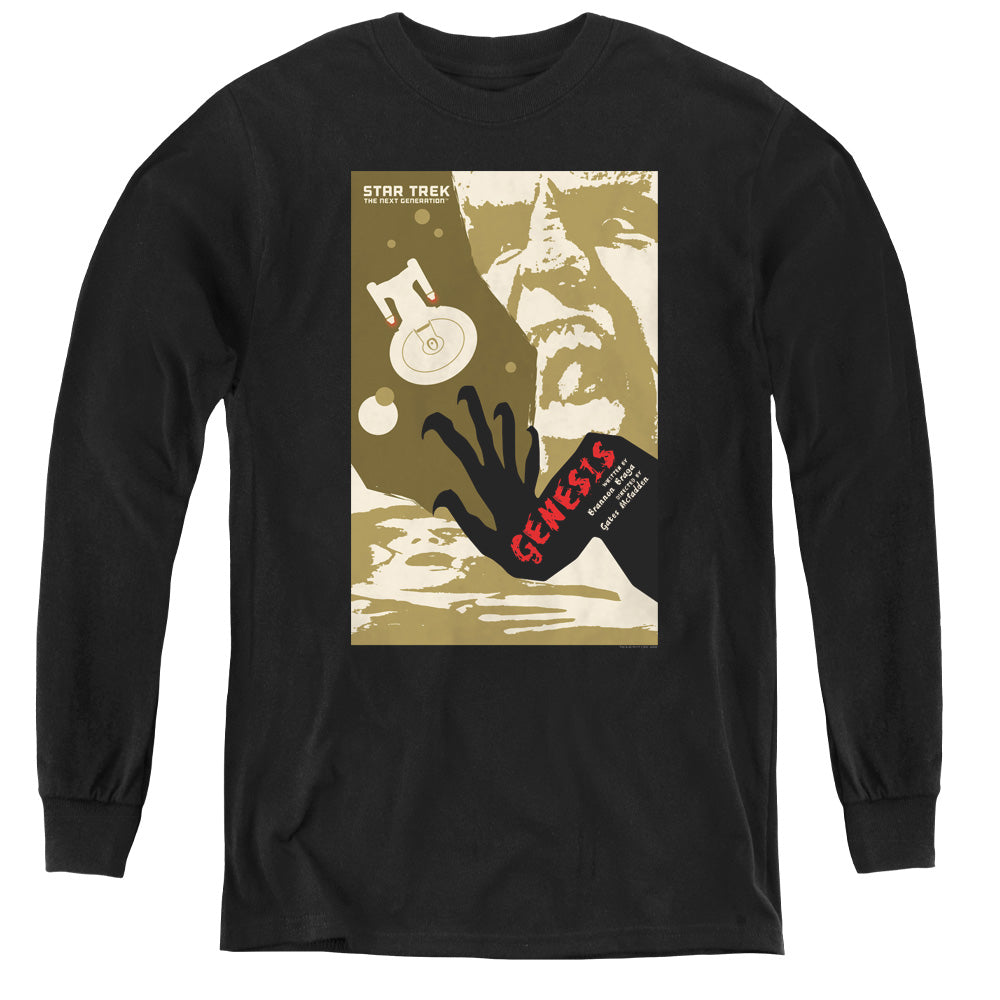 STAR TREK/TNG SEASON 7 EPISODE 19 - YOUTH LONG SLEEVE TEE - BLACK