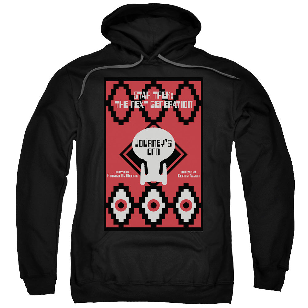 STAR TREK/TNG SEASON 7 EPISODE 20 - ADULT PULLOVER HOODIE - BLACK
