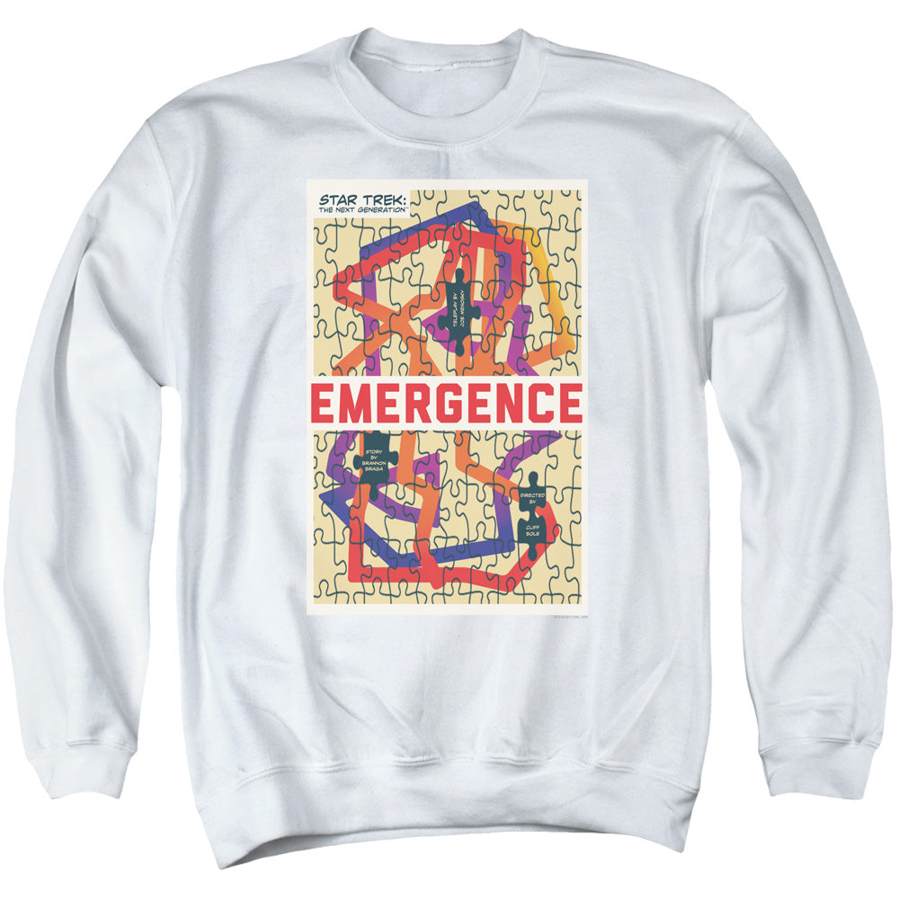 STAR TREK/TNG SEASON 7 EPISODE 23 - ADULT CREWNECK SWEATSHIRT - WHITE