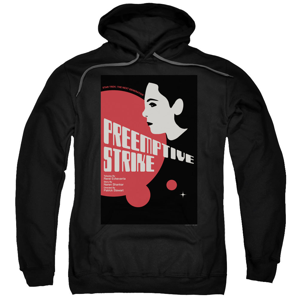 STAR TREK/TNG SEASON 7 EPISODE 24 - ADULT PULLOVER HOODIE - BLACK