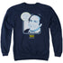 TAXI/SHUT YOUR TRAP - ADULT CREWNECK SWEATSHIRT - NAVY