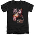 STAR TREK/MIRROR RIKER - S/S ADULT V-NECK 30/1 - BLACK
