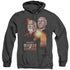 STAR TREK/MIRROR PICARD - ADULT HEATHER HOODIE - BLACK