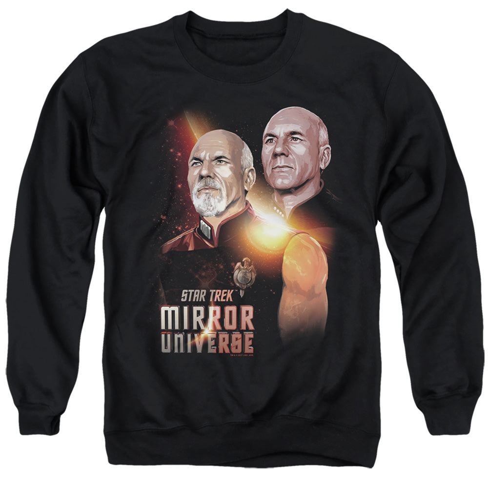 STAR TREK/MIRROR PICARD - ADULT CREWNECK SWEATSHIRT - BLACK