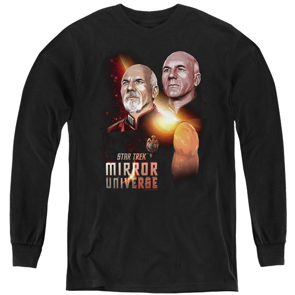 STAR TREK/MIRROR PICARD - YOUTH LONG SLEEVE TEE - BLACK