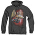 STAR TREK/MIRROR ENTERPRISE - ADULT HEATHER HOODIE - BLACK