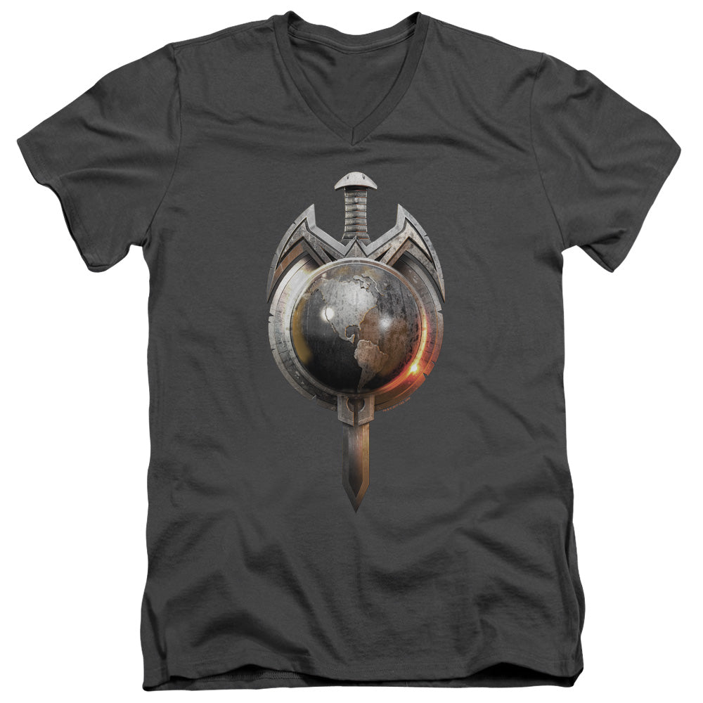 STAR TREK/TERRAN EMPIRE - S/S ADULT V-NECK 30/1 - CHARCOAL