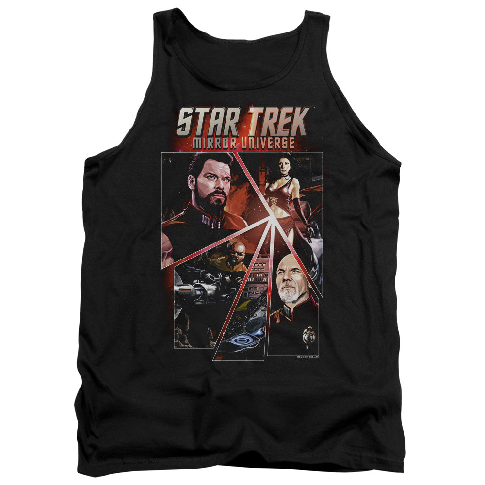 STAR TREK/PANELS - ADULT TANK - BLACK