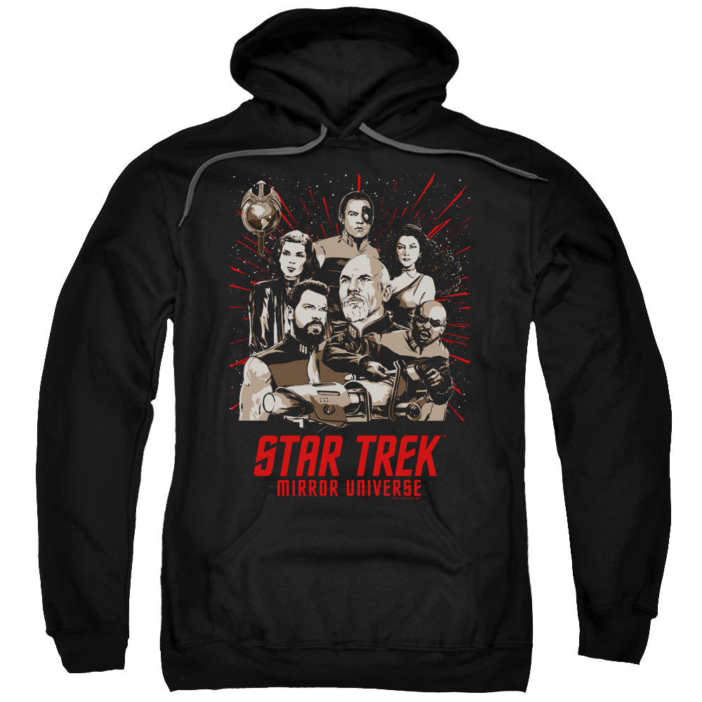 STAR TREK/POSTER - ADULT PULLOVER HOODIE - BLACK