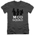 MOD SQUAD/MOD SQUAD RUN SIMPLE - S/S ADULT V-NECK 30/1 - CHARCOAL