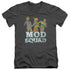 MOD SQUAD/MOD SQUAD RUN GROOVY - S/S ADULT V-NECK 30/1 - CHARCOAL