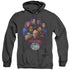 STAR TREK/CREW 30 - ADULT HEATHER HOODIE - BLACK