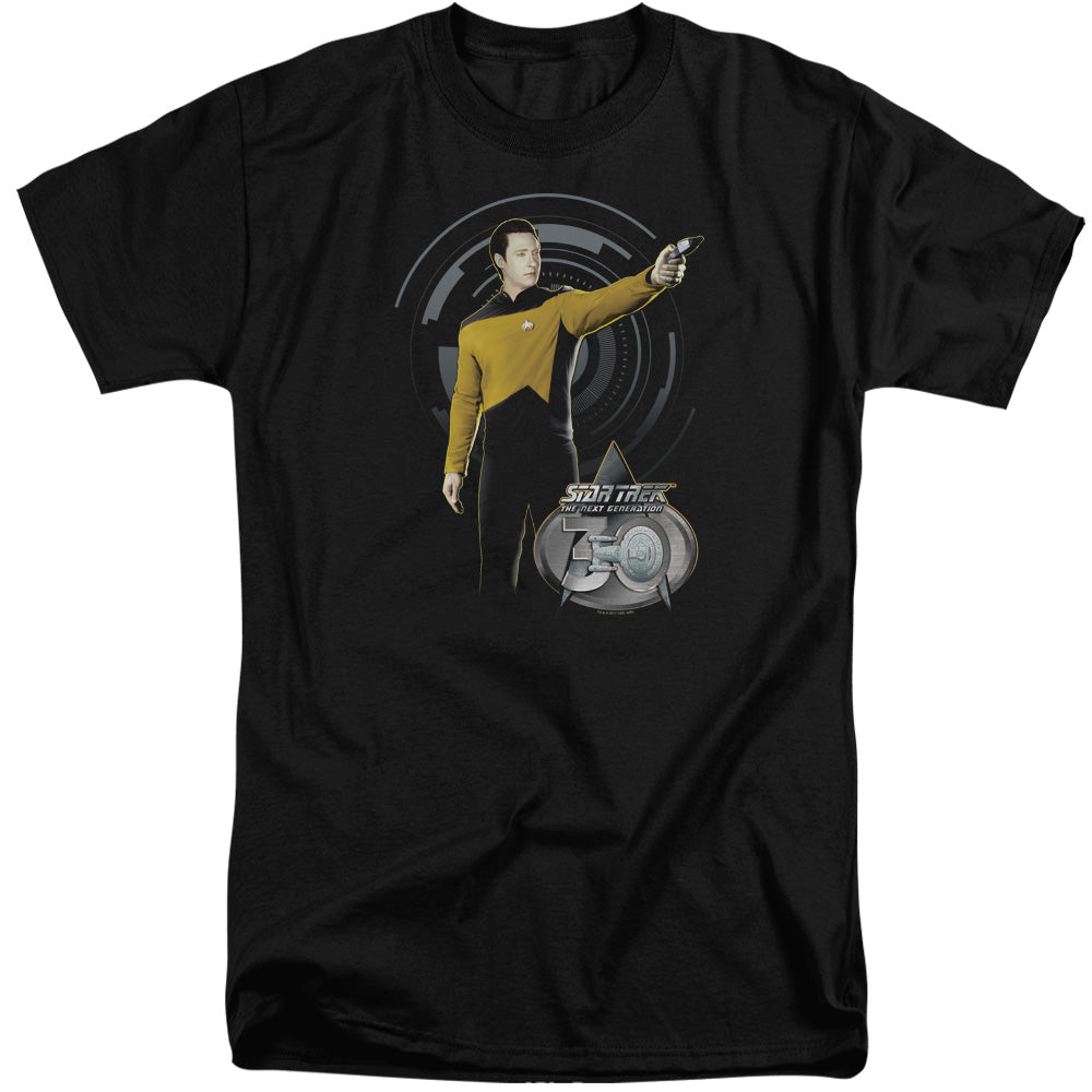 STAR TREK/DATA 30 - S/S ADULT TALL 18/1 - BLACK