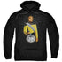 STAR TREK/WORF 30 - ADULT PULLOVER HOODIE - BLACK
