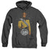 STAR TREK/WORF 30 - ADULT HEATHER HOODIE - BLACK