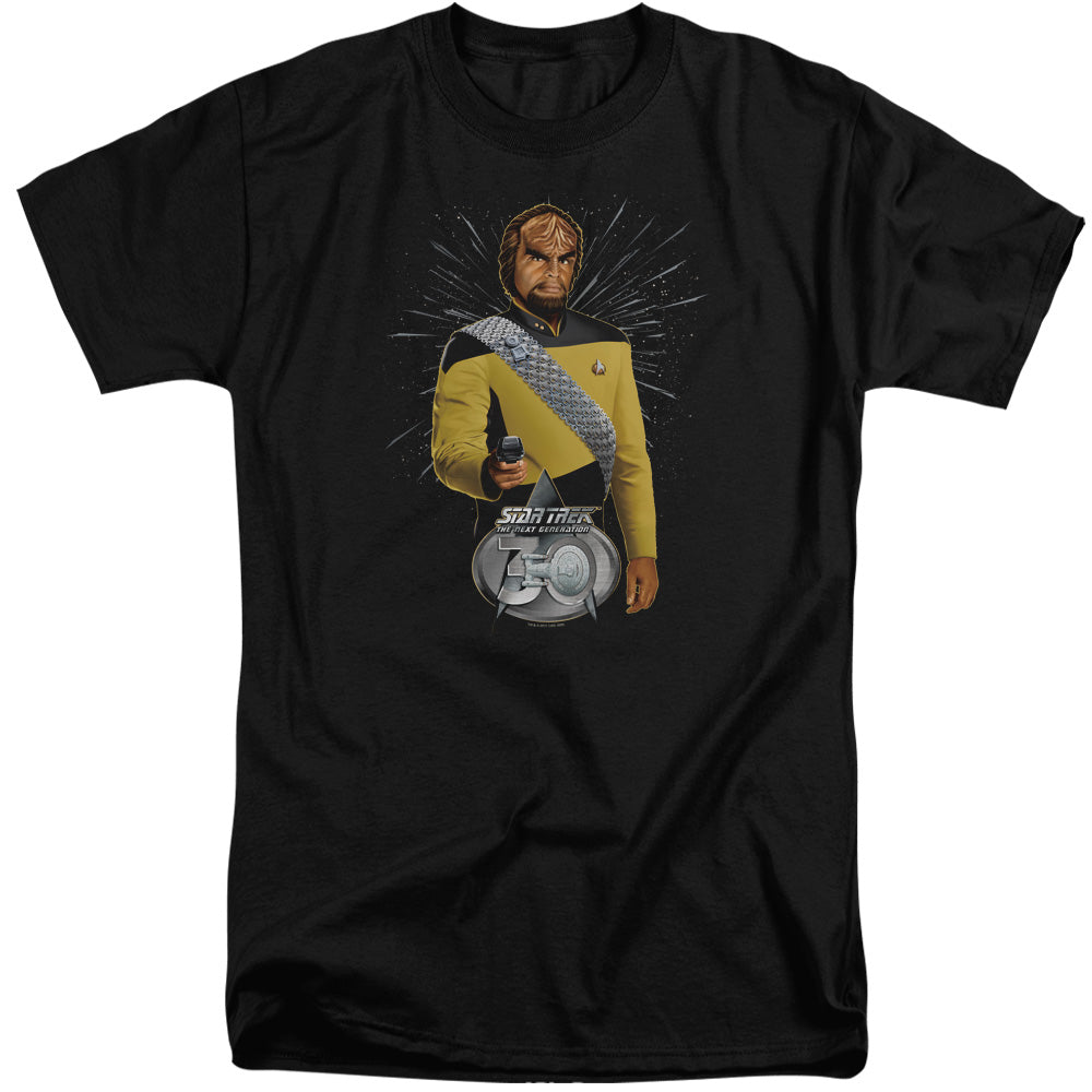 STAR TREK/WORF 30 - S/S ADULT TALL 18/1 - BLACK