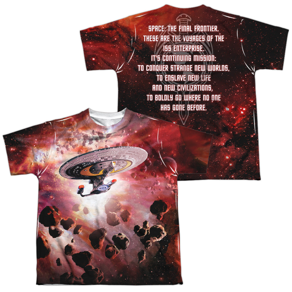 STAR TREK/CONTINUING MISSION (FRONT/BACK PRINT) - S/S YOUTH POLY CREW - MULTI