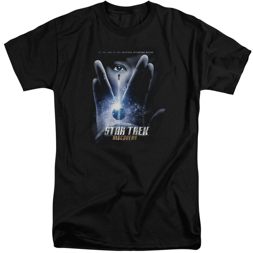 STAR TREK DISCOVERY/DISCOVERY BEGINS - S/S ADULT TALL 18/1 - BLACK