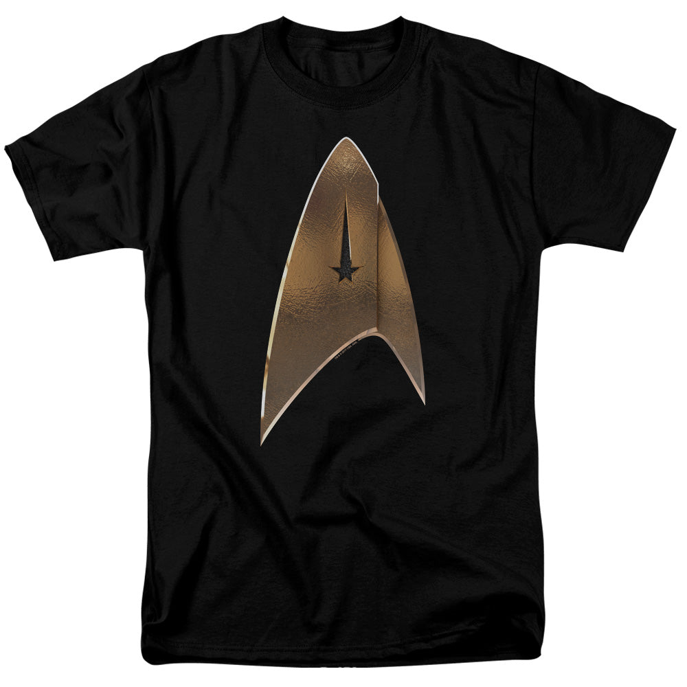 STAR TREK DISCOVERY/COMMAND SHIELD - S/S ADULT 18/1 - BLACK