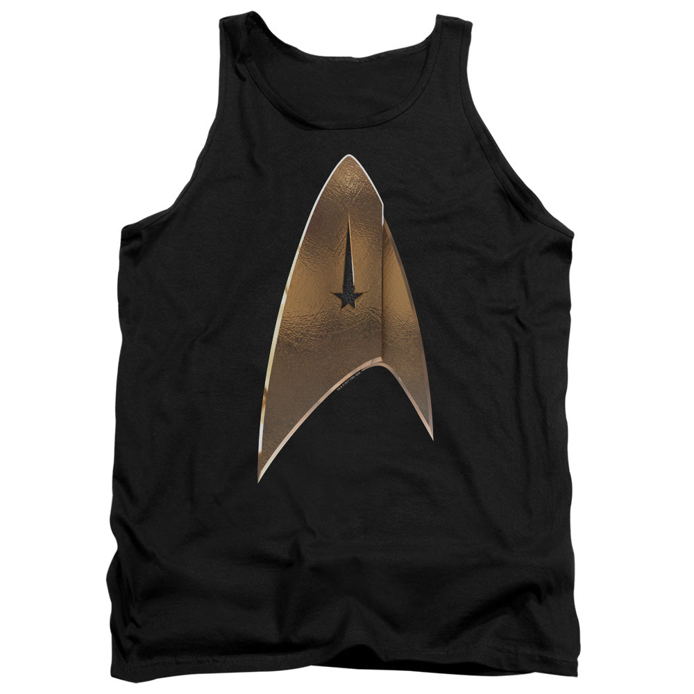 STAR TREK DISCOVERY/COMMAND SHIELD - ADULT TANK - BLACK