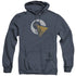 STAR TREK DISCOVERY/VULCAN LOGO - ADULT HEATHER HOODIE - NAVY