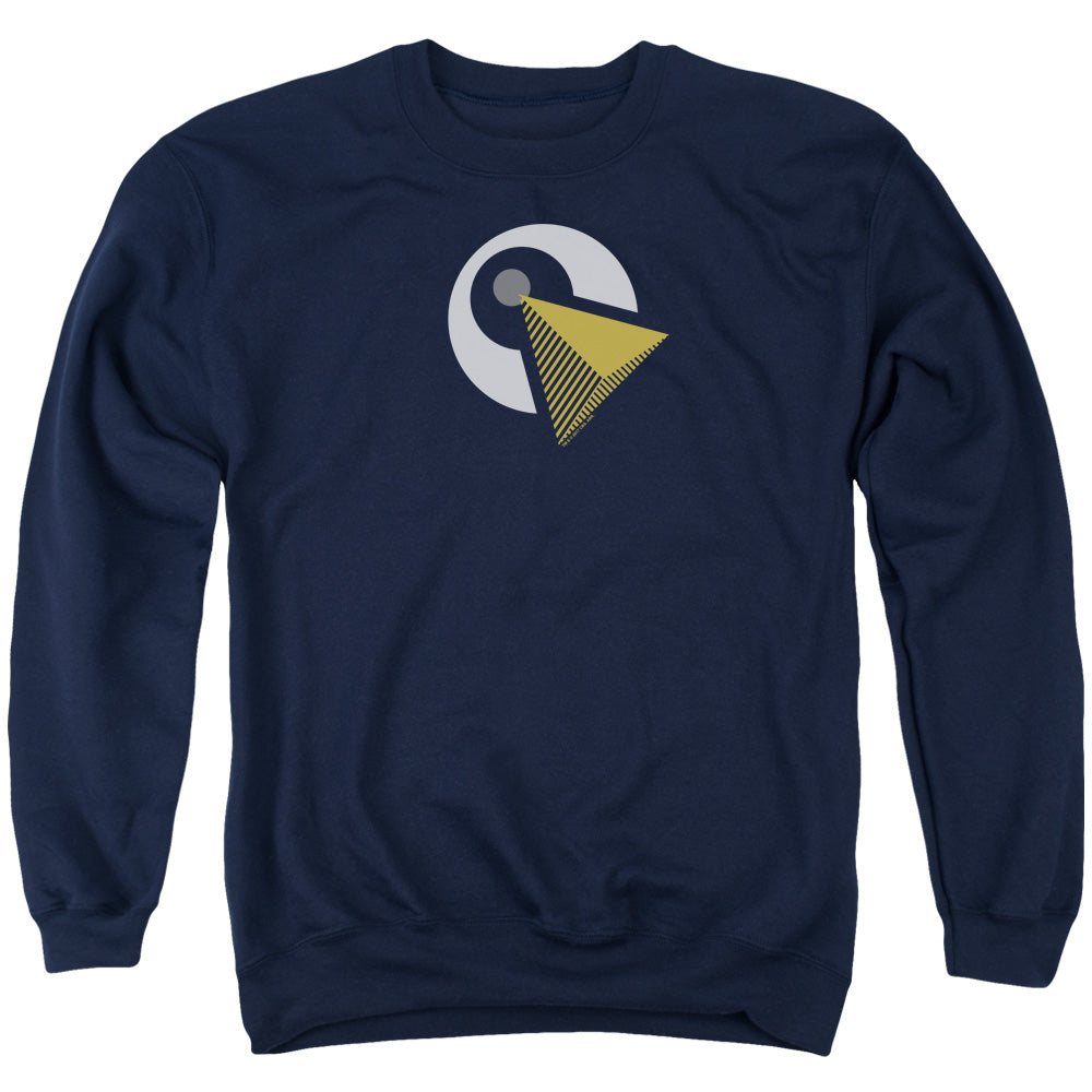 STAR TREK DISCOVERY/VULCAN LOGO - ADULT CREWNECK SWEATSHIRT - NAVY