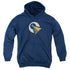 STAR TREK DISCOVERY/VULCAN LOGO - YOUTH PULLOVER HOODIE - NAVY