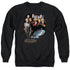 STAR TREK/VOYAGER CREW - ADULT CREWNECK SWEATSHIRT - BLACK