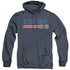 STAR TREK/AMERICANA ENTERPRISE - ADULT HEATHER HOODIE - NAVY