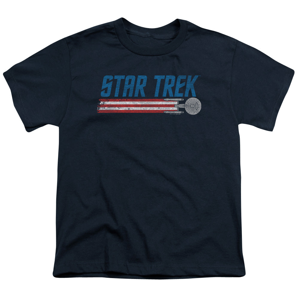 STAR TREK/AMERICANA ENTERPRISE - S/S YOUTH 18/1 - NAVY