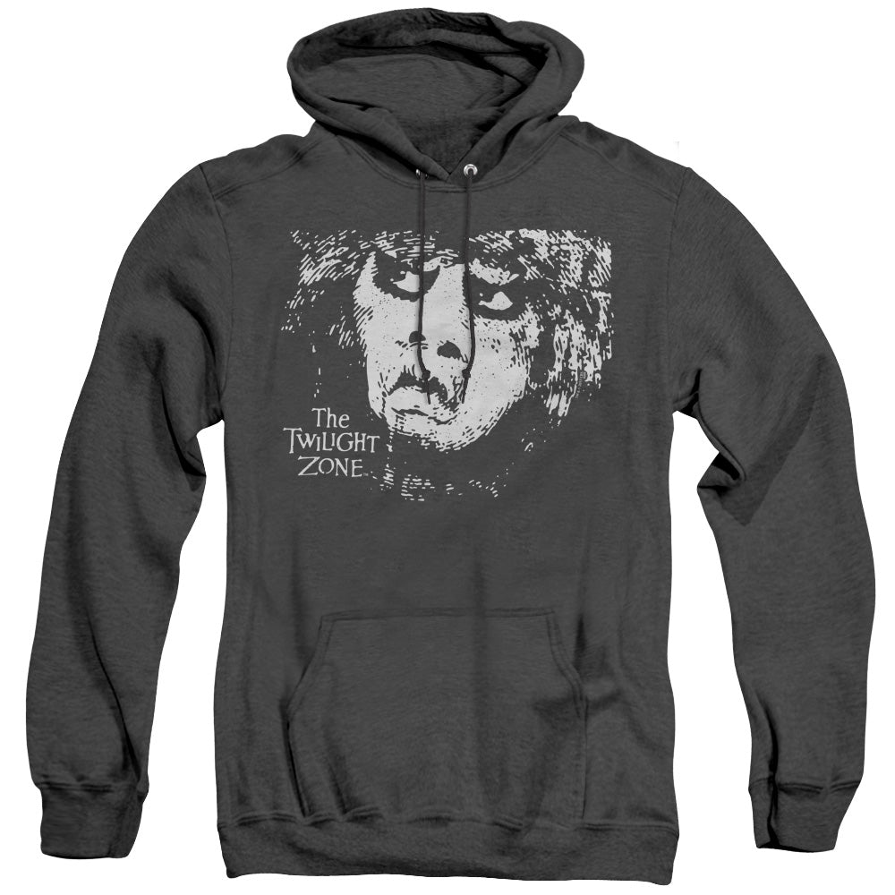 TWILIGHT ZONE/WINGER - ADULT HEATHER HOODIE - BLACK