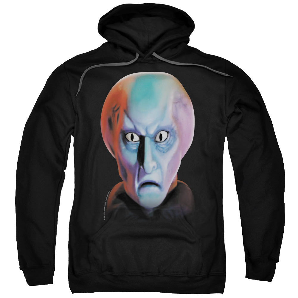 STAR TREK/BALOK HEAD - ADULT PULLOVER HOODIE - BLACK