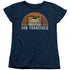 STAR TREK/SAN FRANCISCO TREK - S/S WOMENS TEE - NAVY