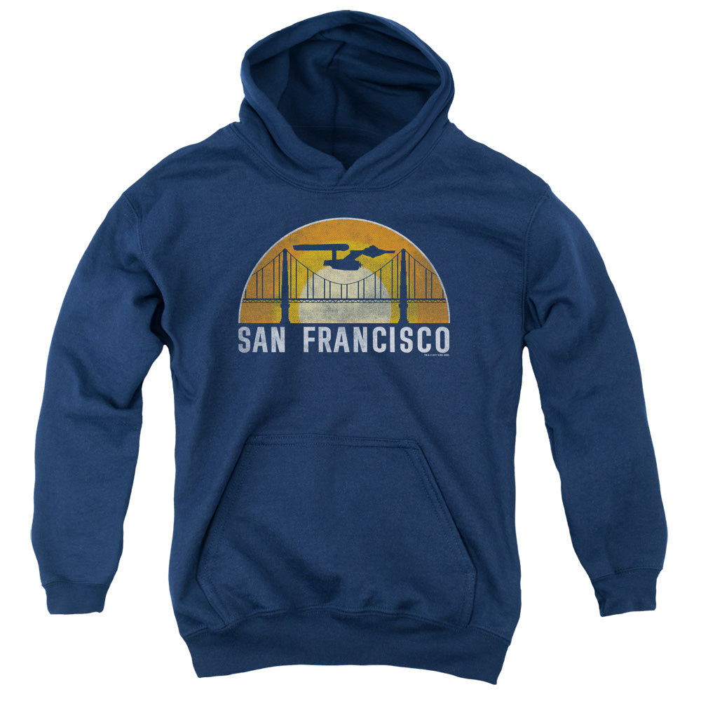 STAR TREK/SAN FRANCISCO TREK - YOUTH PULLOVER HOODIE - NAVY