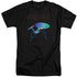 STAR TREK/NEON TREK - S/S ADULT TALL 18/1 - BLACK