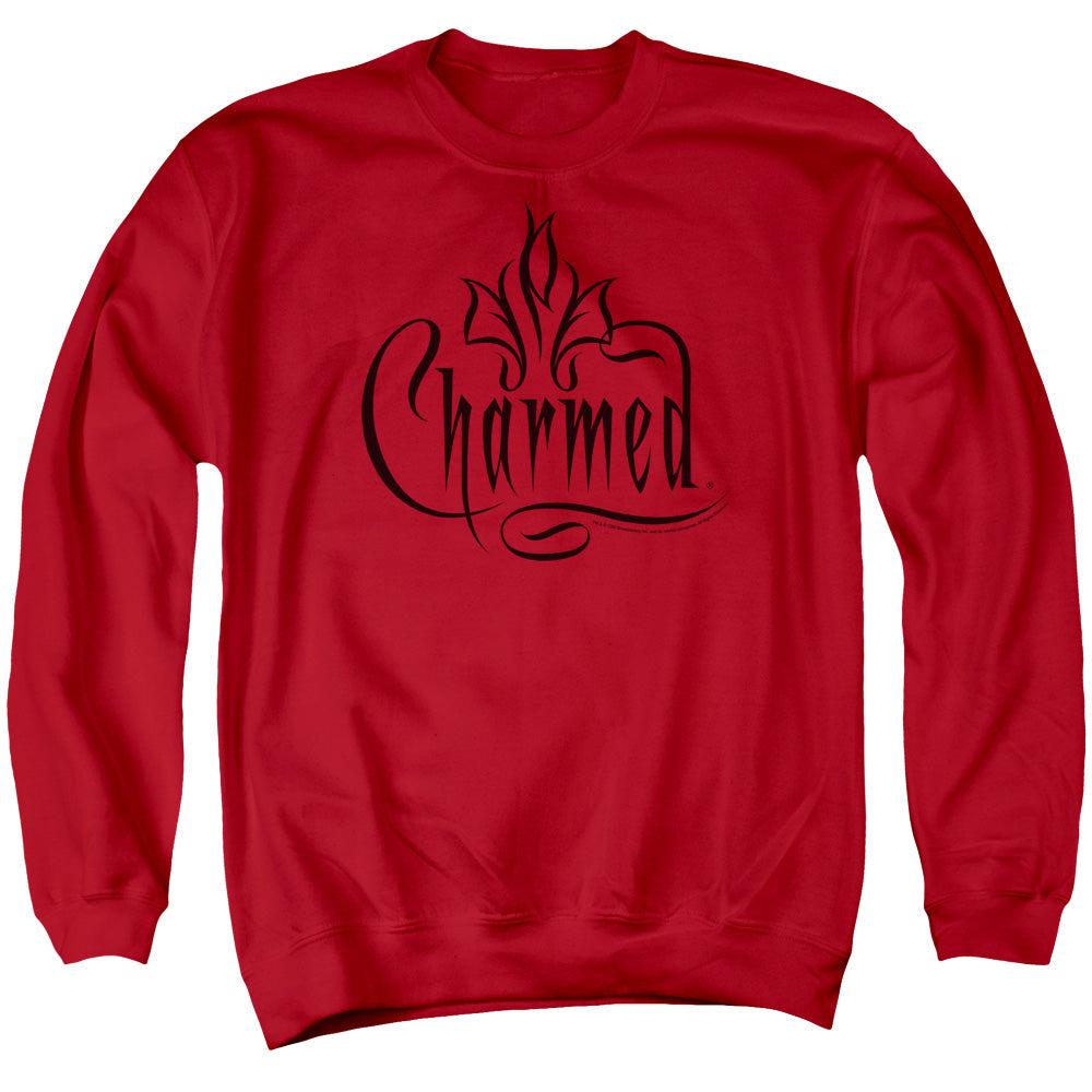 CHARMED/CHARMED LOGO - ADULT CREWNECK SWEATSHIRT - RED