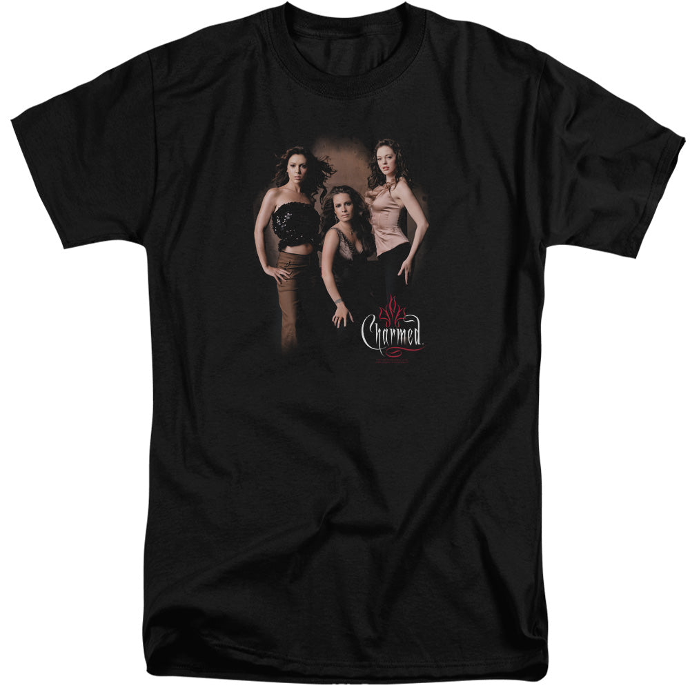 CHARMED/THREE HOT WITCHES - S/S ADULT TALL 18/1 - BLACK