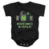 STAR TREK/BORG BLOCKS - INFANT SNAPSUIT - BLACK