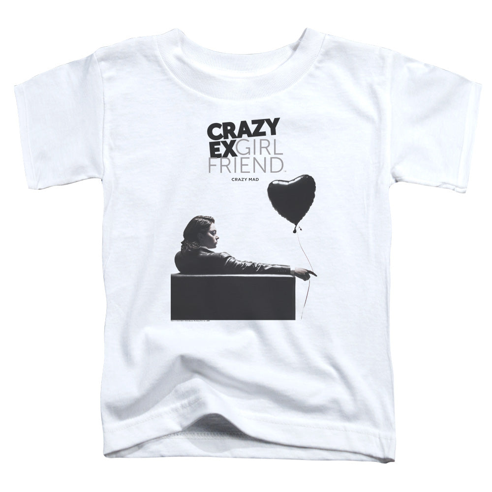 CRAZY EX GIRLFRIEND/CRAZY MAD - S/S TODDLER TEE - WHITE