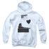 CRAZY EX GIRLFRIEND/CRAZY MAD - YOUTH PULLOVER HOODIE - WHITE