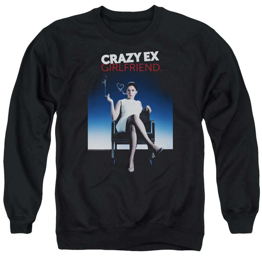 CRAZY EX GIRLFRIEND/CRAZY INSTINCT - ADULT CREWNECK SWEATSHIRT - BLACK