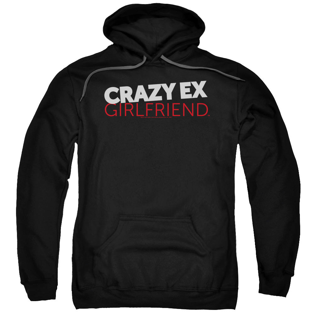 CRAZY EX GIRLFRIEND/CRAZY LOGO - ADULT PULLOVER HOODIE - BLACK