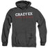 CRAZY EX GIRLFRIEND/CRAZY LOGO - ADULT HEATHER HOODIE - BLACK