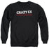 CRAZY EX GIRLFRIEND/CRAZY LOGO - ADULT CREWNECK SWEATSHIRT - BLACK