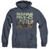 HAWAII 5 0/CAST - ADULT HEATHER HOODIE - NAVY